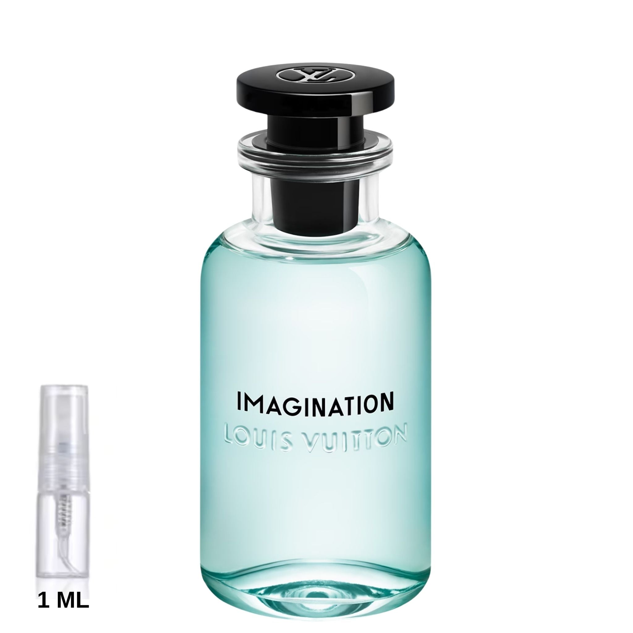 Louis Vuitton Imagination 1ml perfume sample bottle, featuring a modern citrus scent ideal for everyday use.