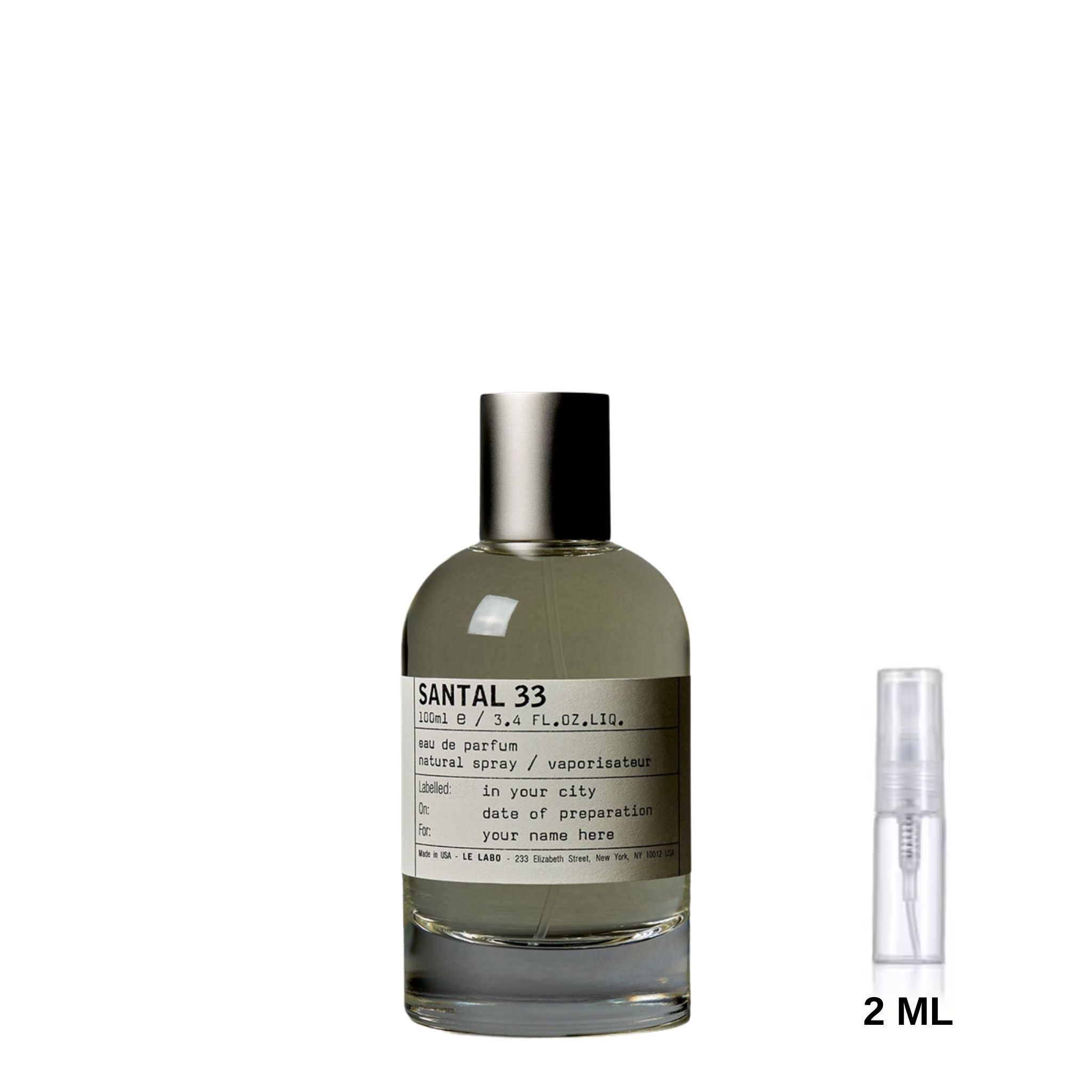 Le Labo santal 33 sample 2 ml
