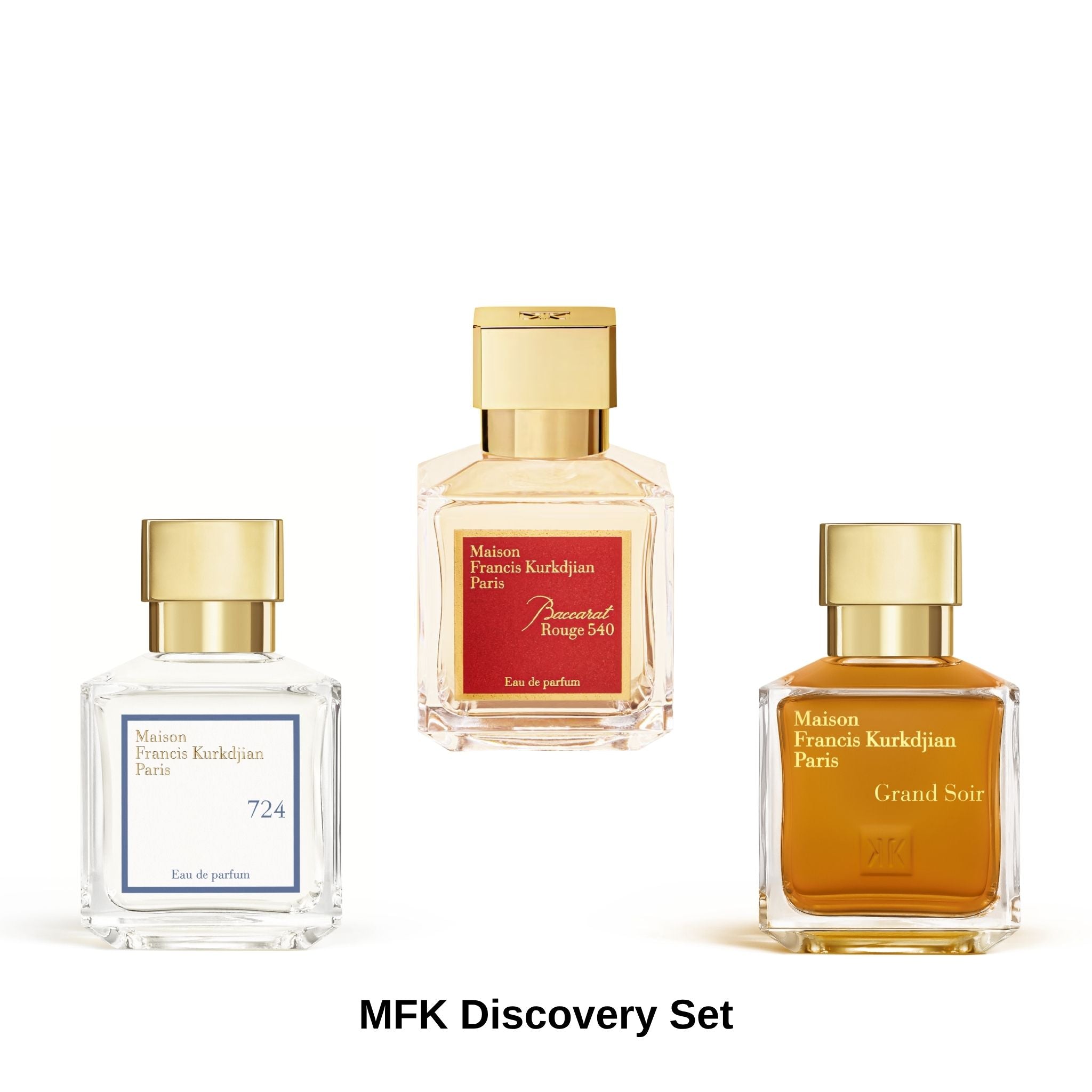 מארז דוגמיות MFK - שלישיית האייקונים | Baccarat Rouge 540, 724 & Grand Soir